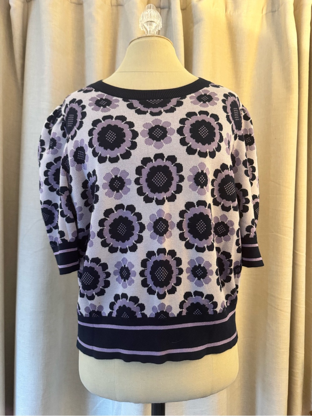 Kate Spade Geo Floral Sweater - XL